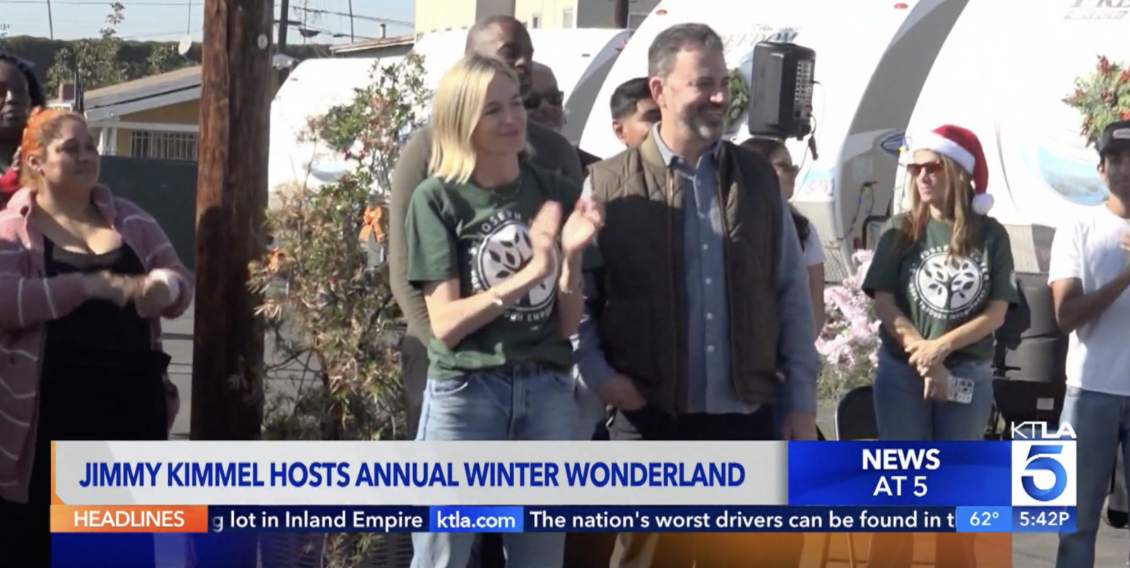 Jimmy Kimmel Hosts Annual Winter Wonderland - KTLA5 News