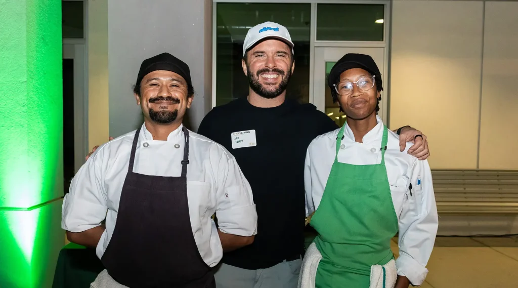 Chefs from the Bread and Roses training kitchen.